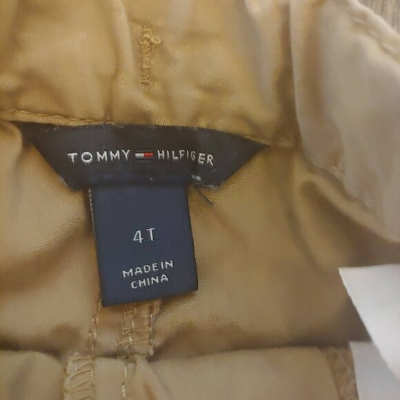 Tommy Hilfiger Khaki Flat Front Boys Toddler Short - Picture 2 of 3